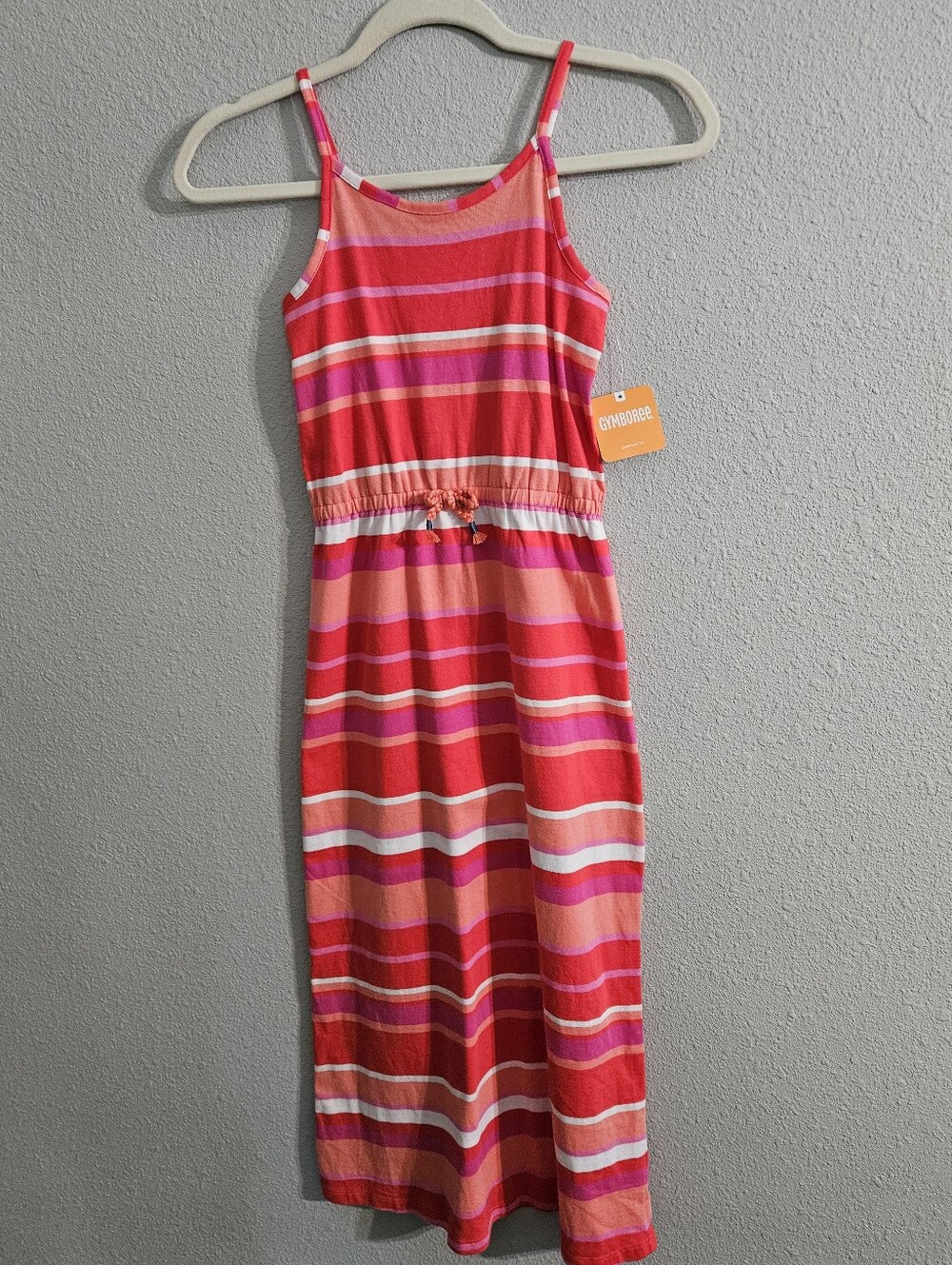 Gymboree Girls Striped Maxi Dress, Medium (7/8)